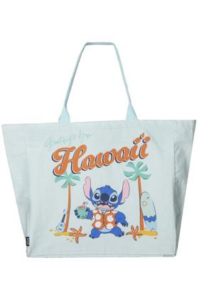 Cerdá Bolsa Shopping XL Stitch Disney Turquesa