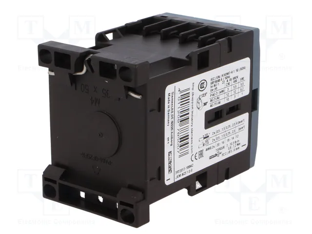 SIEMENS 3RT2017-1BB42 Contactor 3-polar 12A 24VDC