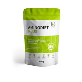 BSB LABS Aminodiet Plus+Vitamina B6 500Gr. Sg Vegan Aminoácidos Vitamina B6 Vegano Sin Gluten Keto Sin Azúcares