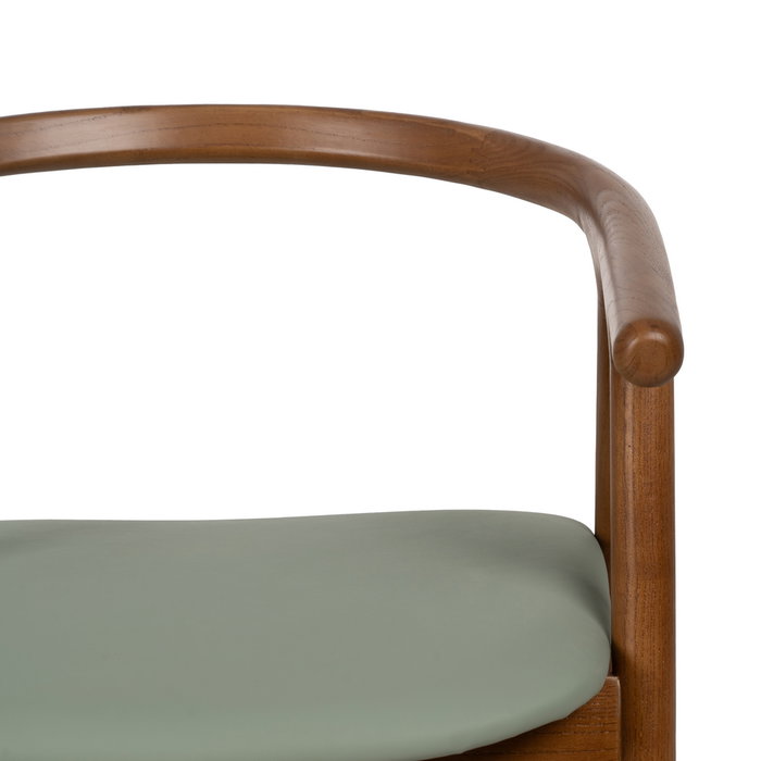 Silla Marrón-Verde Madera de Olmo 47 X 46 X 71 cm