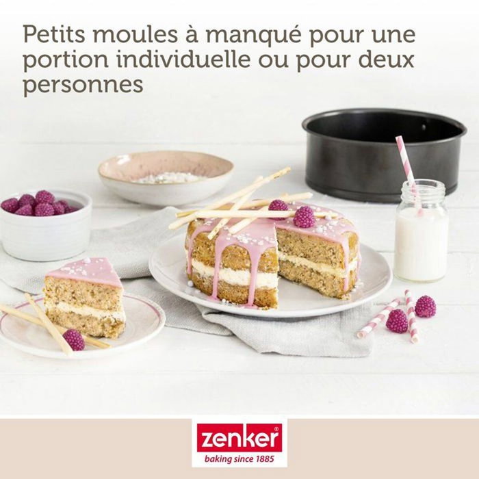 Zenker Juego de 2 mini moldes desmontables Especial Mini 12 y 16 cm