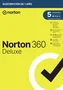 Norton 360 Deluxe Antivirus - Licencia 1 Año para 5 Dispositivos - Versión Español en Caja - 50 GB de Backup en la Nube, VPN y Gestor de Contraseñas