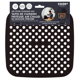 Cook Concept Juego de 2 Esterillas Freidora de Aire Reutilizables