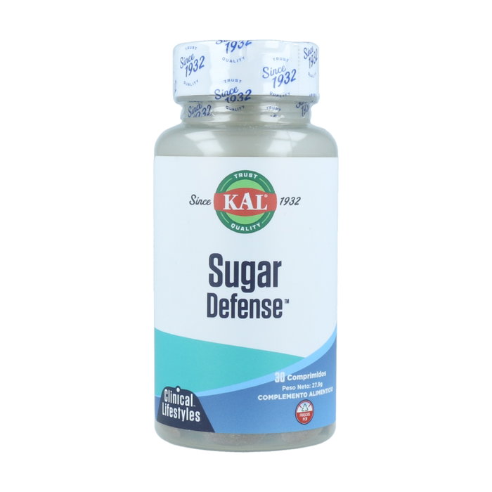 Kal Sugar Defense 30 comprimidos - Complemento alimenticio para el metabolismo de la glucosa Kal Sugar Defense 30 comprimidos - Complemento alimenticio para el metabolismo de la glucosa