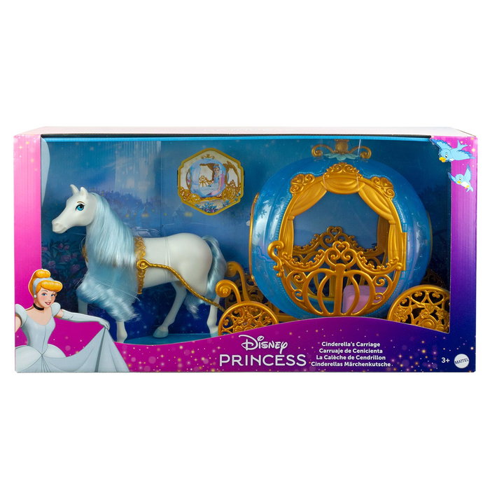 Mattel Carruaje de Cenicienta Disney Princess HYM33 para Muñecas +3 Años
