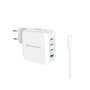 Conceptronic ALTHEA18W Cargador de Pared Blanco 100W, Carga Rápida Universal para 4 Dispositivos
