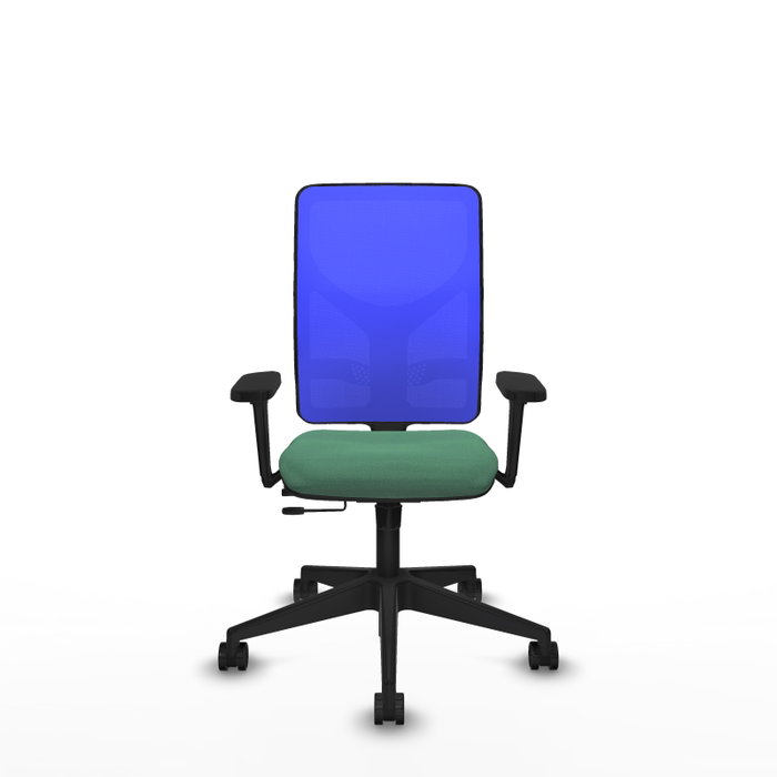 PIQUERAS Y CRESPO Silla de oficina Motilla con mecanismo Sincro/Traslack Verde esmeralda y Azul PIQUERAS Y CRESPO Silla de oficina Motilla con mecanismo Sincro/Traslack Verde esmeralda y Azul