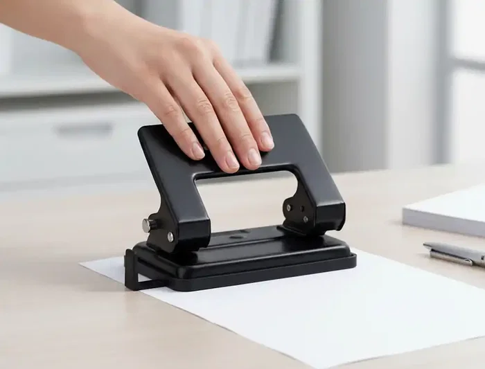 Greening Taladrador Metálico Negro, Capacidad 20 Hojas