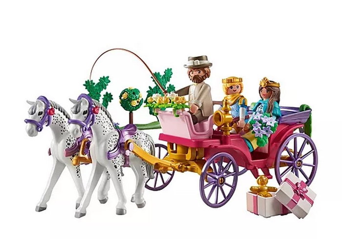 PLAYMOBIL Paseo en Carruaje 71846 con Pareja Princesca y Cochero PLAYMOBIL Paseo en Carruaje 71846 con Pareja Princesca y Cochero
