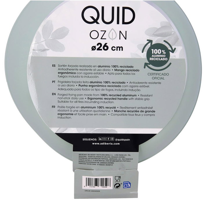 Sartén Aluminio Forjado Ozon Quid 26 cm