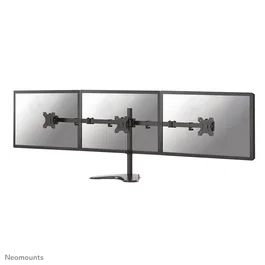 Neomounts Soporte Triple de Escritorio Ergonómico para 3 Pantallas de 13 a 27" - Ajuste Completo (Inclinación, Giro, Rotación) y Gestión de Cables - Negro - FPMA-D550DD3