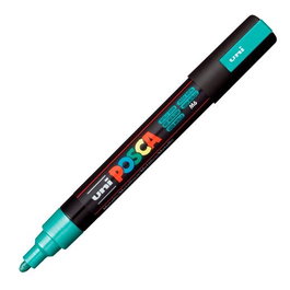 POSCA Marcador PC-5M No Permanente Punta Bala 1,8-2,5 mm Verde Metálico - Set de 6 (Set de 6)