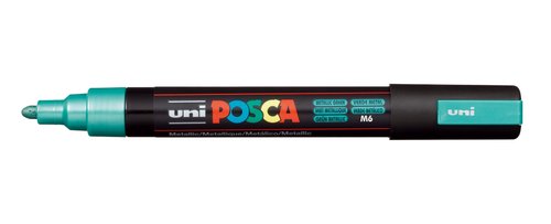 POSCA Marcador de Pintura PC-5M Verde Metálico Set de 6 POSCA Marcador de Pintura PC-5M Verde Metálico Set de 6