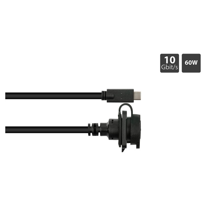 GoodConnections Cable de extensión Alcasa USB C a USB C 0,5m