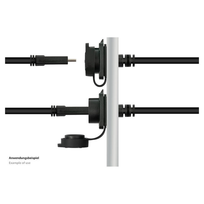 GoodConnections Cable de extensión Alcasa USB C a USB C 0,5m