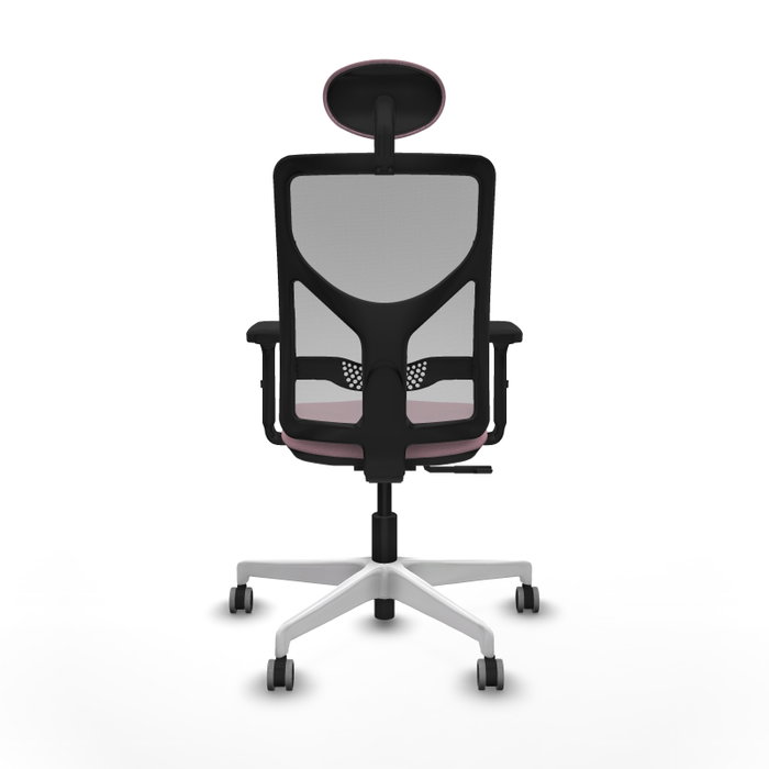 PIQUERAS Y CRESPO Silla de oficina Motilla Rosa y Gris PIQUERAS Y CRESPO Silla de oficina Motilla Rosa y Gris