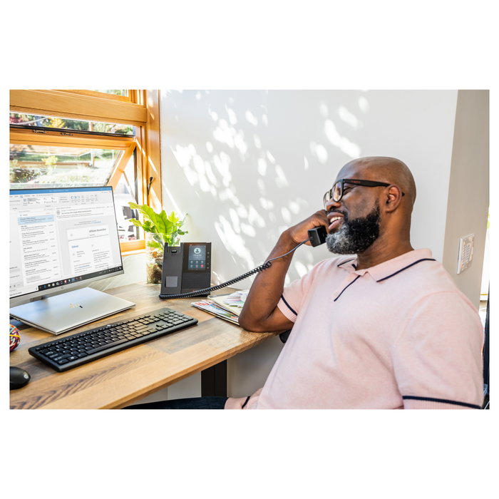 HP Poly CCX 505 Teléfono Multimedia Empresarial para Microsoft Teams, PoE, Negro, 24 Líneas, LCD