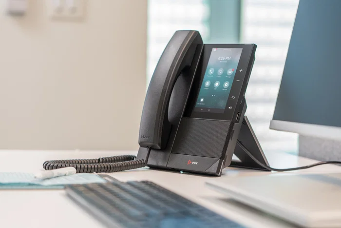 HP Poly CCX 505 Teléfono IP para Microsoft Teams, Negro, 24 líneas, Pantalla Táctil LCD 5", Wi-Fi, Bluetooth, PoE