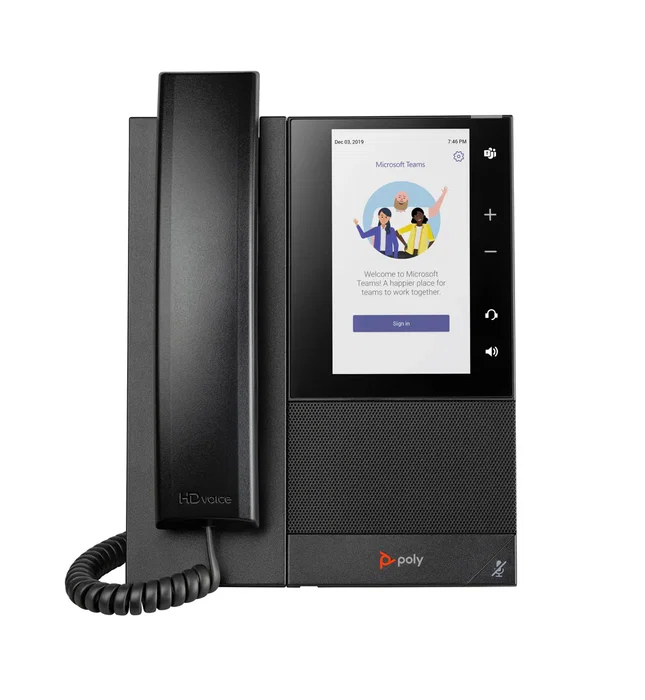 HP Poly CCX 505 Teléfono IP para Microsoft Teams, Negro, 24 líneas, Pantalla Táctil LCD 5", Wi-Fi, Bluetooth, PoE