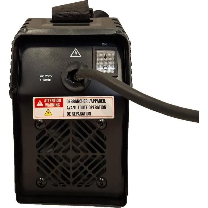 Mecafer MEC3283494611212 Máquina de Soldar Inverter MMA 120A con Cable Negra