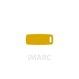 Placa identificativa para collar Imarc Baggage Amarillo Dorado