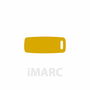 Placa identificativa para collar Imarc Baggage Amarillo Dorado
