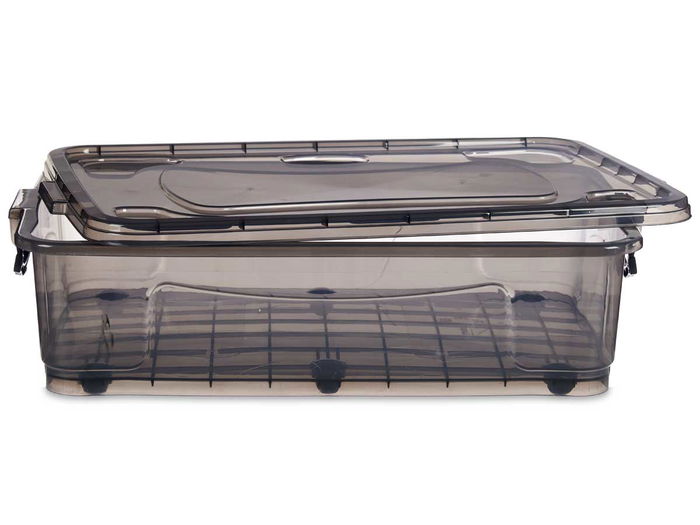 Kipit Bajo Cama 6 Ruedas Antracita 40L 46.5x20x72.5cm (Set de 6)