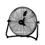 EDM Ventilador Industrial de Suelo, Aspas Ø45 cm, 3 Velocidades, Caudal Aire 5340 m³/h, 100W, 63 dB, Color Negro