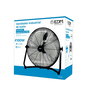 EDM Ventilador Industrial de Suelo, Aspas Ø45 cm, 3 Velocidades, Caudal Aire 5340 m³/h, 100W, 63 dB, Color Negro