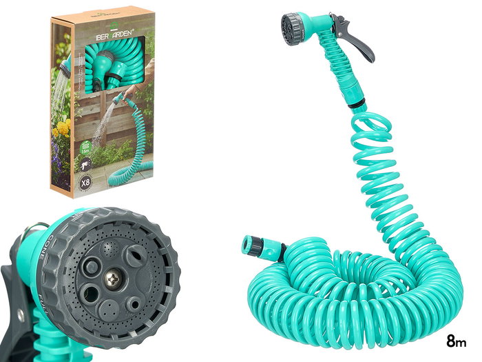 Ibergarden Manguera 15M 8 Modos Verde 22.5x39x9 cm (Set de 6) Ibergarden Manguera 15M 8 Modos Verde 22.5x39x9 cm (Set de 6)