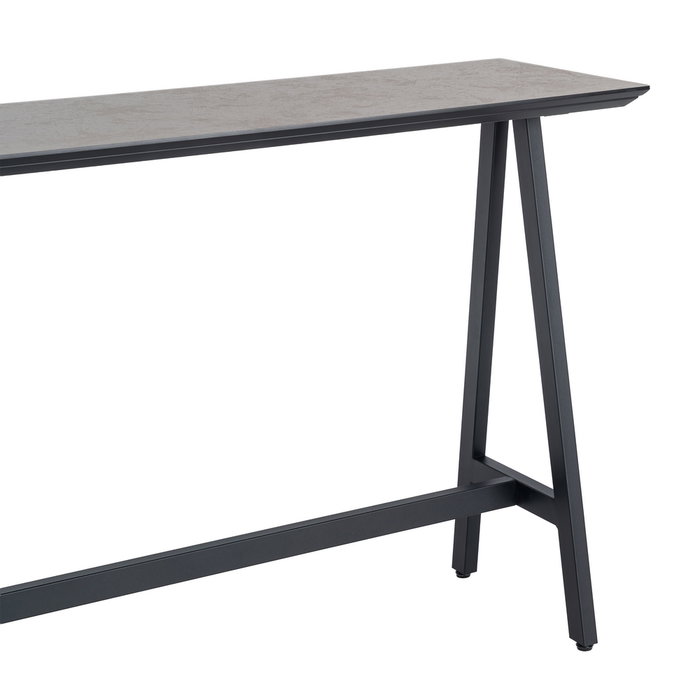 Mesa Alta Negro-Crema Dm-Metal Contract 138 X 50 X 100 cm