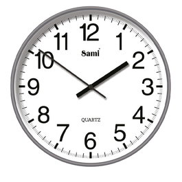 SAMI Reloj de Pared HQ Taiwan Red 30cm Color Gris Mate - Reloj Decorativo