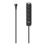 Hama Regleta con Interruptor 4 Salidas AC, Cable de 4 m, Negro