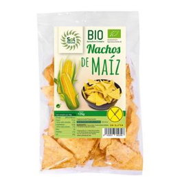 SOLNATURAL Nachos de Maíz Natural Bio 128g