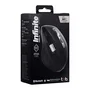 T'nB MWINFINITEPRO Ratón Inalámbrico Recargable Negro