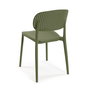 Versa Silla de Comedor Caqui Apilable 41.5x48x80 cm (4 Unidades)