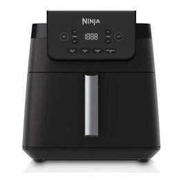Ninja AF170EU Freidora de Aire Caliente 6.2L 2000W, 4 Programas, Negro, para Cocinar, Hornear, Asar y Deshidratar, Temporizador Digital, Tazon Extraible Antiadherente