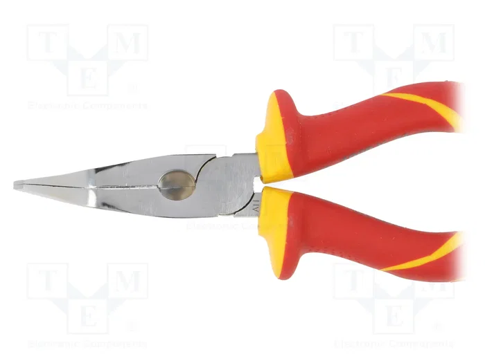 BETA Alicates aislados con punta curva y plana de 160 mm
