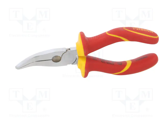 BETA Alicates aislados con punta curva y plana de 160 mm