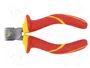 BETA Alicates aislados con punta curva y plana de 160 mm