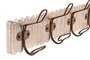 DKD Home Decor Perchero de Pared Colonial Natural 61 x 21 x 10 cm