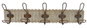 DKD Home Decor Perchero de Pared Colonial Natural 61 x 21 x 10 cm