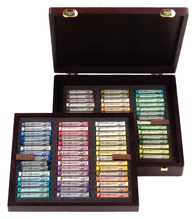 Rembrandt Set de pasteles suaves Selección Paisaje Professional en caja de madera, 90 unidades Rembrandt Set de pasteles suaves Selección Paisaje Professional en caja de madera, 90 unidades