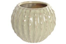 DKD Home Decor Jarrón de Gres Verde 19x19x15 cm