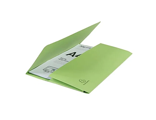 Exacompta Subcarpeta de cartulina con bolsa DIN A4 Verde