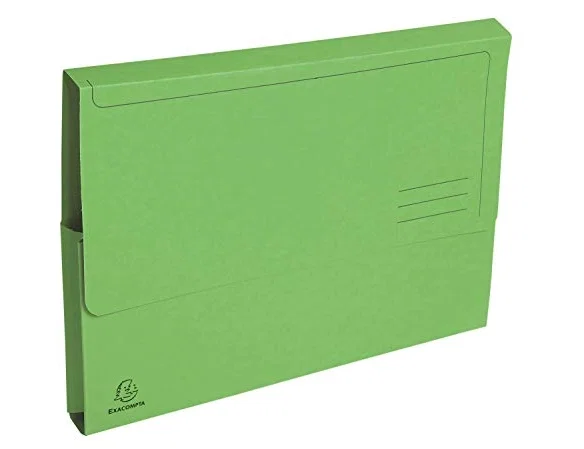 Exacompta Subcarpeta de cartulina con bolsa DIN A4 Verde