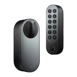 Aqara Smart Lock U200 EL-D02DS, Cerradura Inteligente con Bluetooth y Zigbee, Compatible con HomeKit y Alexa, Instalación en Puerta de Cristal y Madera