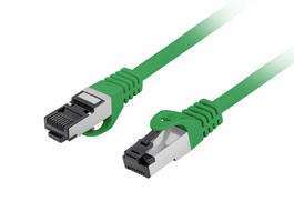 Lanberg Cable de red Cat 8 S/FTP LSZH Cobre 0.5m Verde Fluke Passed