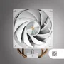 Mars Gaming MCPU-X4W Ventilador Disipador CPU Refrigerador de Aire 12 cm Blanco - Hasta 230W TDP, Tecnología SI Extreme-Silence, PWM, Compatible Intel LGA 1700/1200 y AMD AM5/AM4