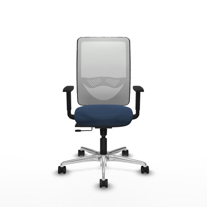PIQUERAS Y CRESPO Silla de oficina Zulema Azul Marino y Blanco